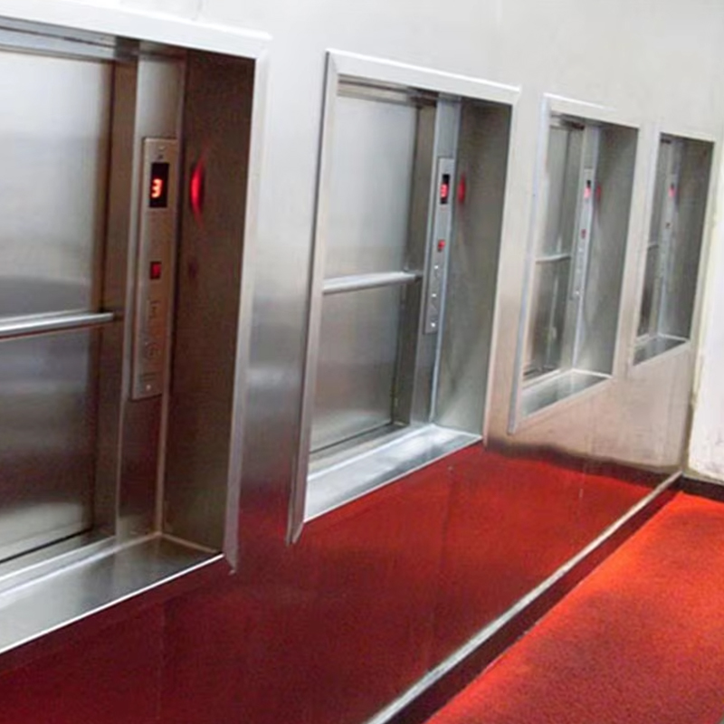 VTEF108 대중음식점과 호텔 부엌 서비스를 위한 PVC 지면을 가진 전기 Gearless AC Dumbwaiter 상승