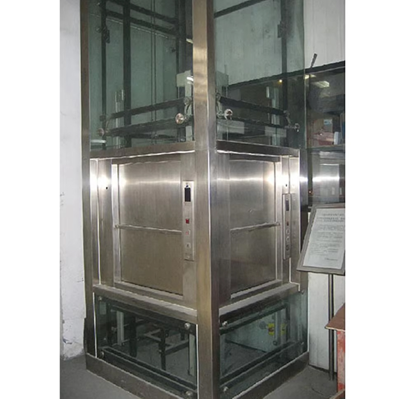 VTEF108 대중음식점과 호텔 부엌 서비스를 위한 PVC 지면을 가진 전기 Gearless AC Dumbwaiter 상승